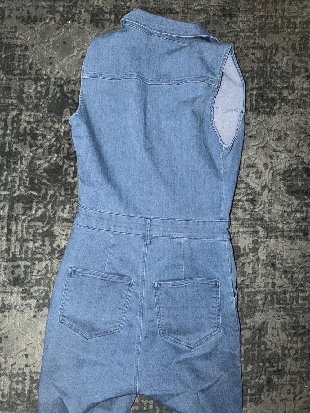 Iris Light Blue Denim jumpsuit - Picture 3 of 3
